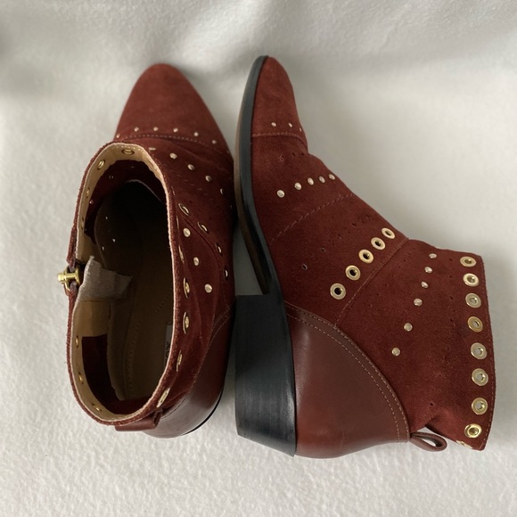 Geox Respira European Size 39 Suede Rust Bootie - Picture 8 of 16